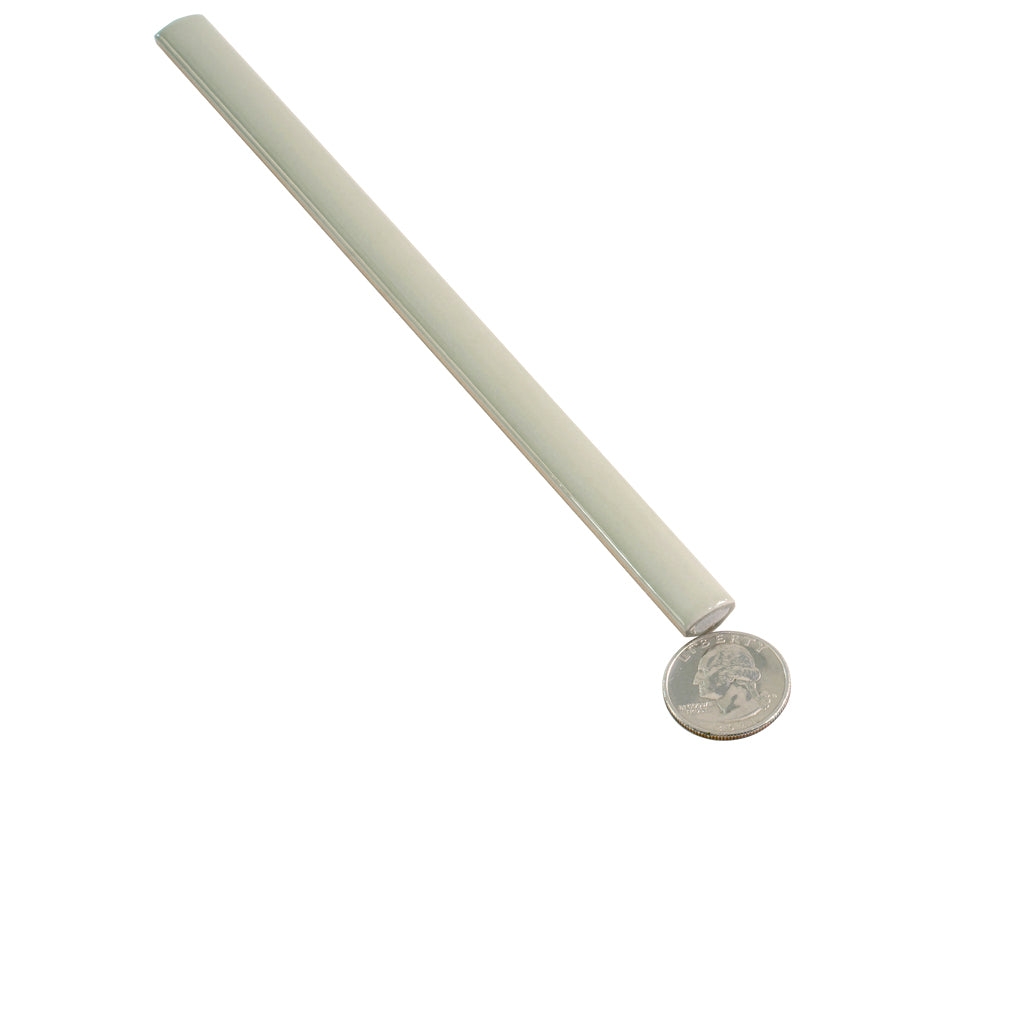 Soft Mint Green 0.5x8 Glossy Ceramic Pencil Tile Trim (10 pack, 0.27 sq ft/case)