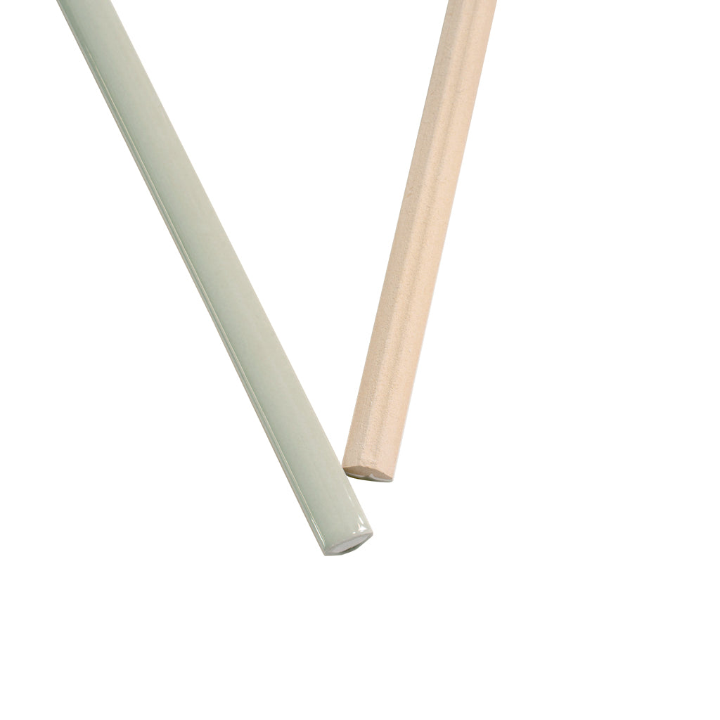 Soft Mint Green 0.5x8 Glossy Ceramic Pencil Tile Trim (10 pack, 0.27 sq ft/case)