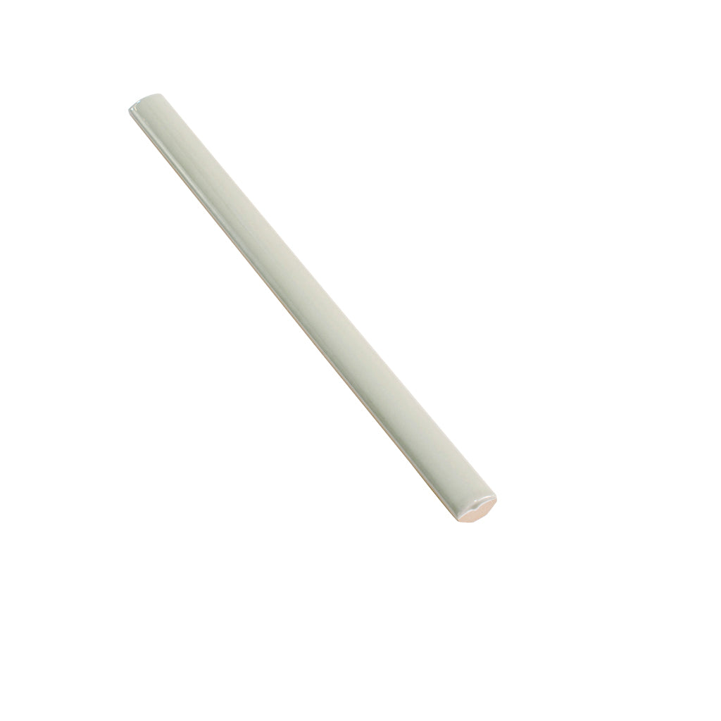 Soft Mint Green 0.5x8 Glossy Ceramic Pencil Tile Trim (10 pack, 0.27 sq ft/case)
