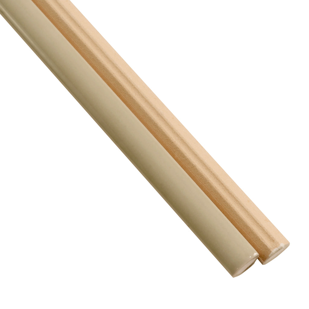 Soft Olive 0.5x8 Glossy Ceramic Pencil Tile Trim (10 pack, 0.27 sq ft/case)