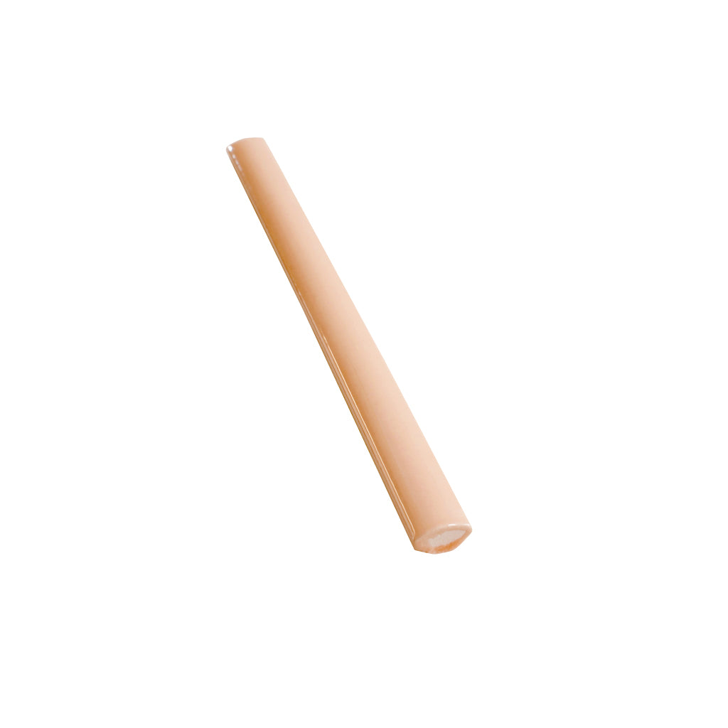 Powder Pink 0.5x8 Glossy Ceramic Pencil Tile Trim (10 pack, 0.27 sq ft/case)