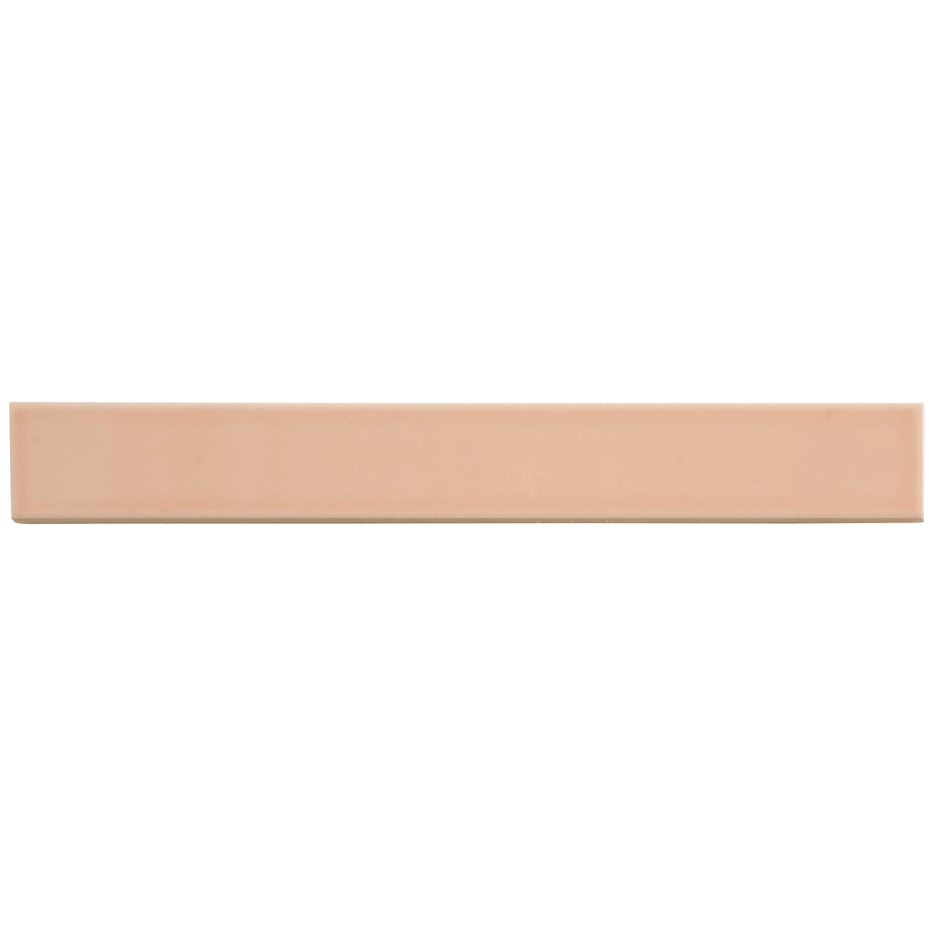 Powder Pink 2x16 Glossy Ceramic Subway Tile (50 pack, 10.76 sq ft/case)
