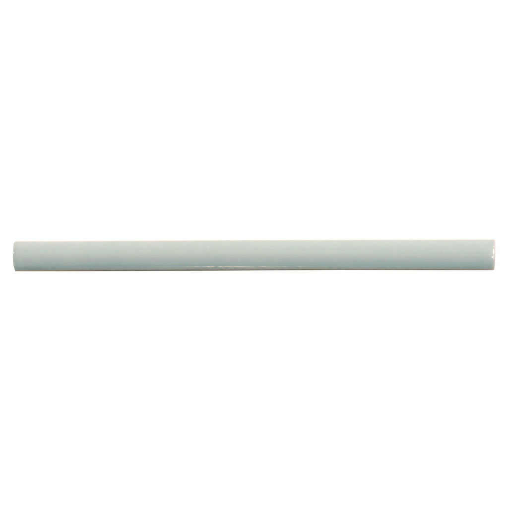Pastel light Blue 0.5x8 Glossy Ceramic Pencil Tile Trim (10 pack, 0.27 sq ft/case)