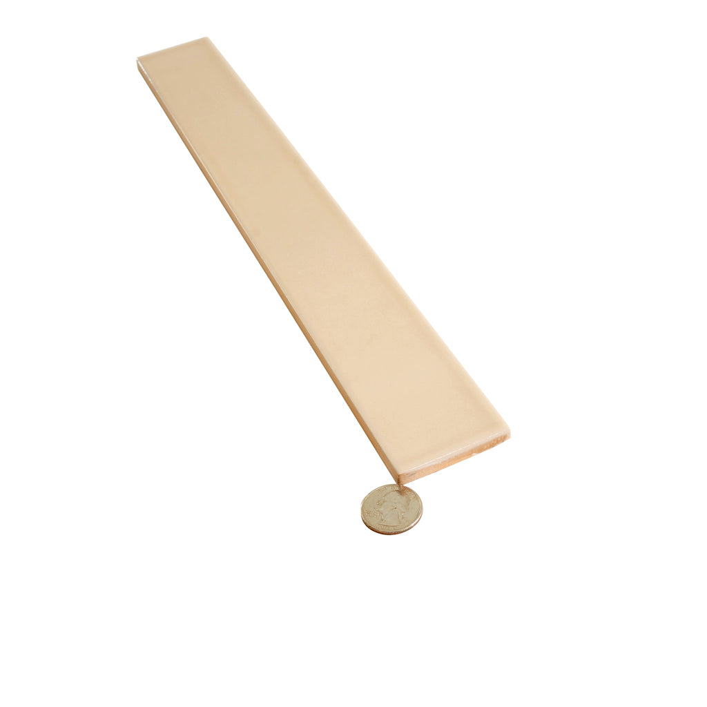 Alabaster Beige 2x16 Glossy Ceramic Subway Tile (50 pack, 10.76 sq ft/case)