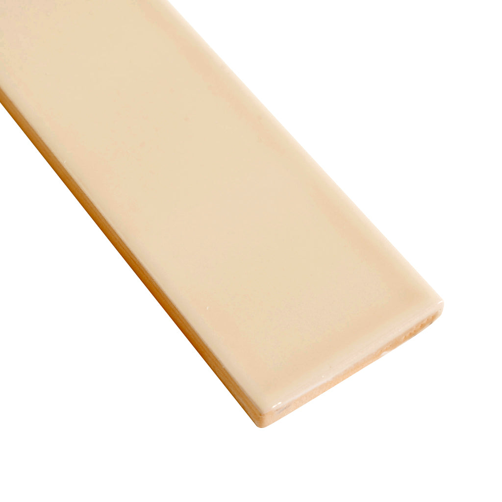Alabaster Beige 2x16 Glossy Ceramic Subway Tile (50 pack, 10.76 sq ft/case)