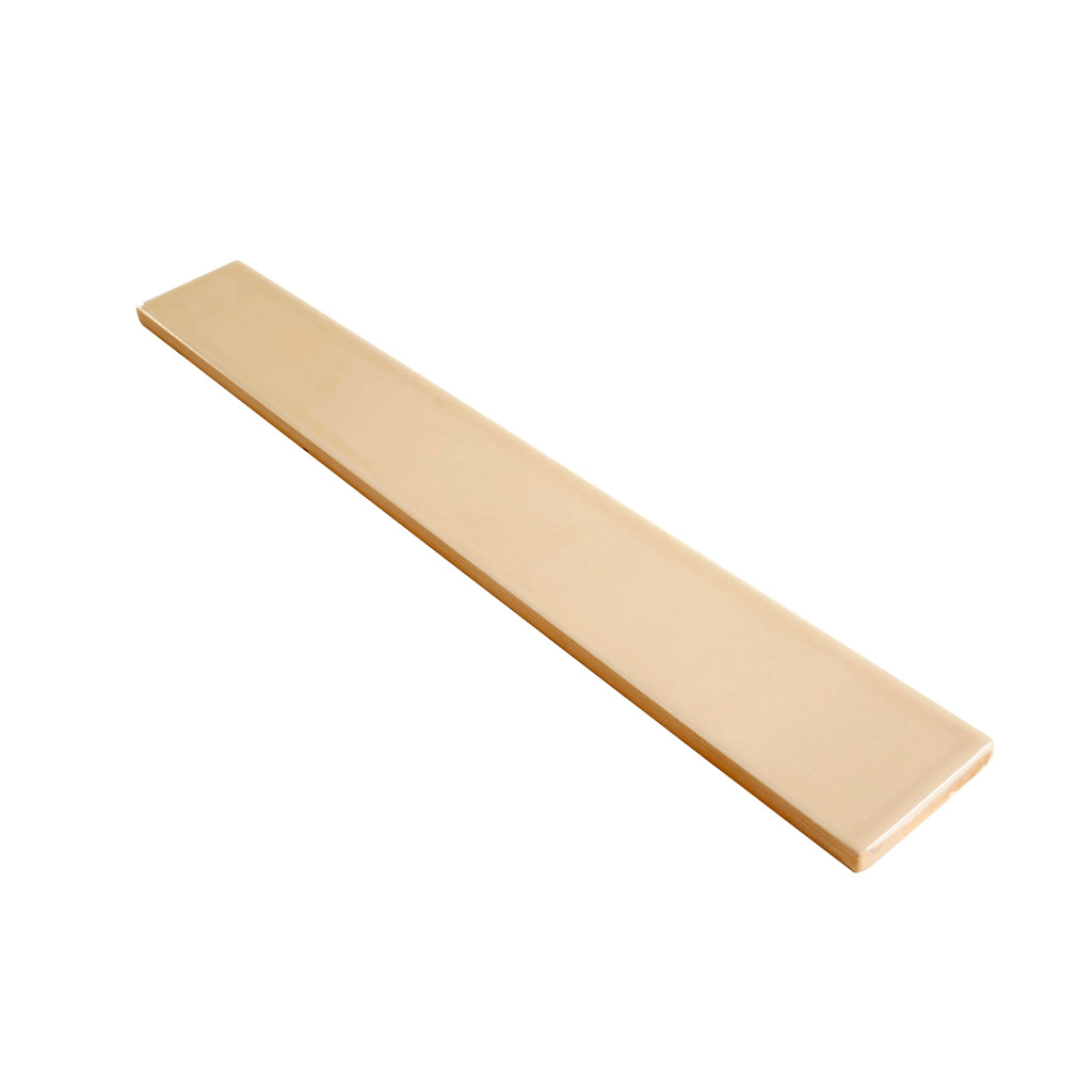 Alabaster Beige 2x16 Glossy Ceramic Subway Tile (50 pack, 10.76 sq ft/case)