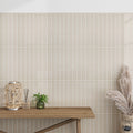 Alabaster Beige 0.5x8 Glossy Ceramic Pencil Tile Trim (10 pack, 0.27 sq ft/case)