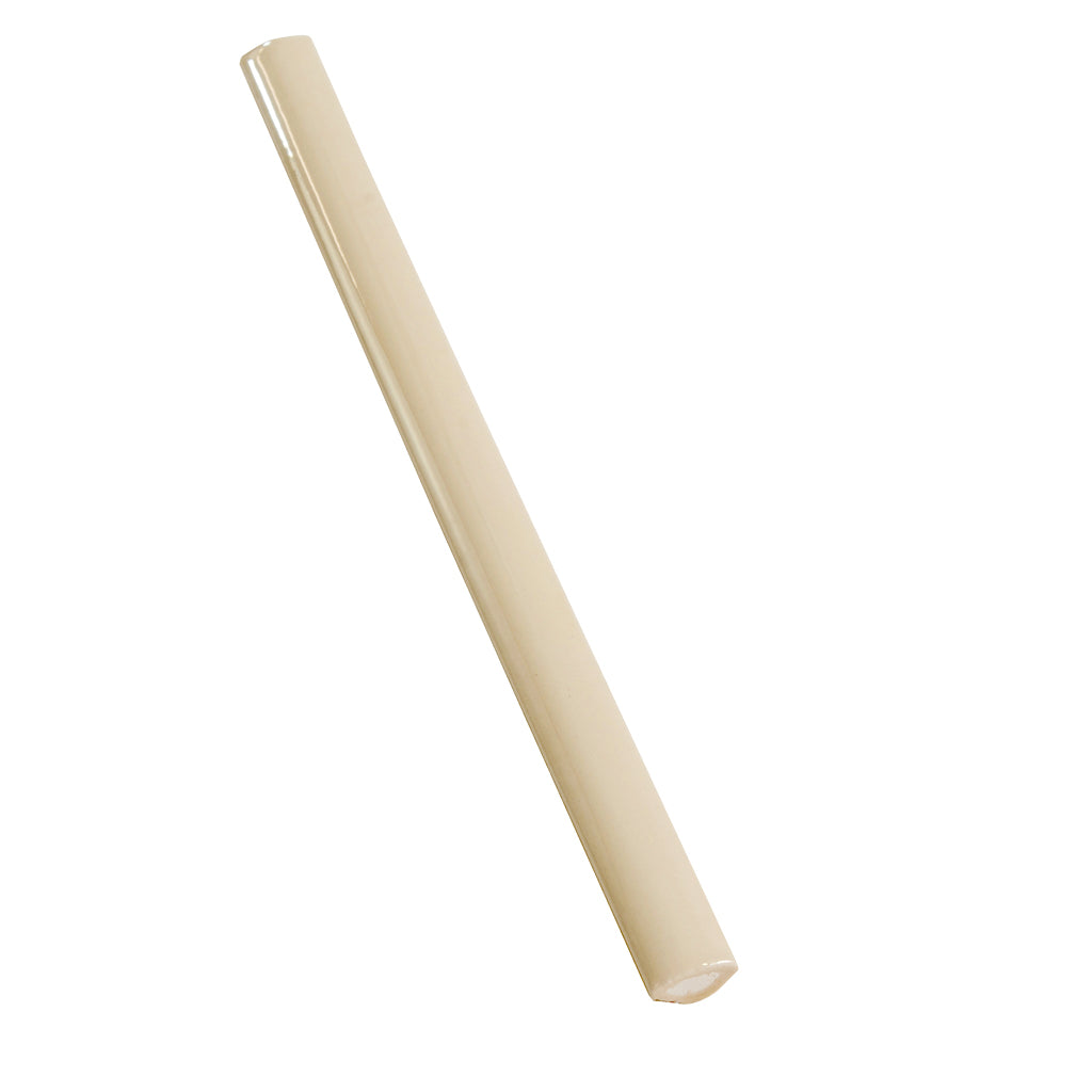 Alabaster Beige 0.5x8 Glossy Ceramic Pencil Tile Trim (10 pack, 0.27 sq ft/case)