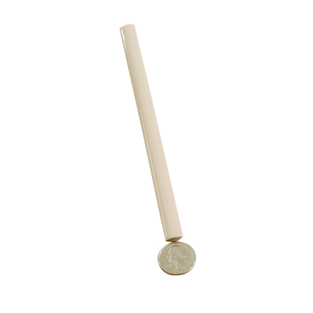 Alabaster Beige 0.5x8 Glossy Ceramic Pencil Tile Trim (10 pack, 0.27 sq ft/case)