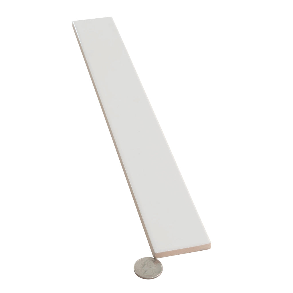 Snow White 2x16 Glossy Ceramic Subway Tile (50 pack, 10.76 sq ft/case)