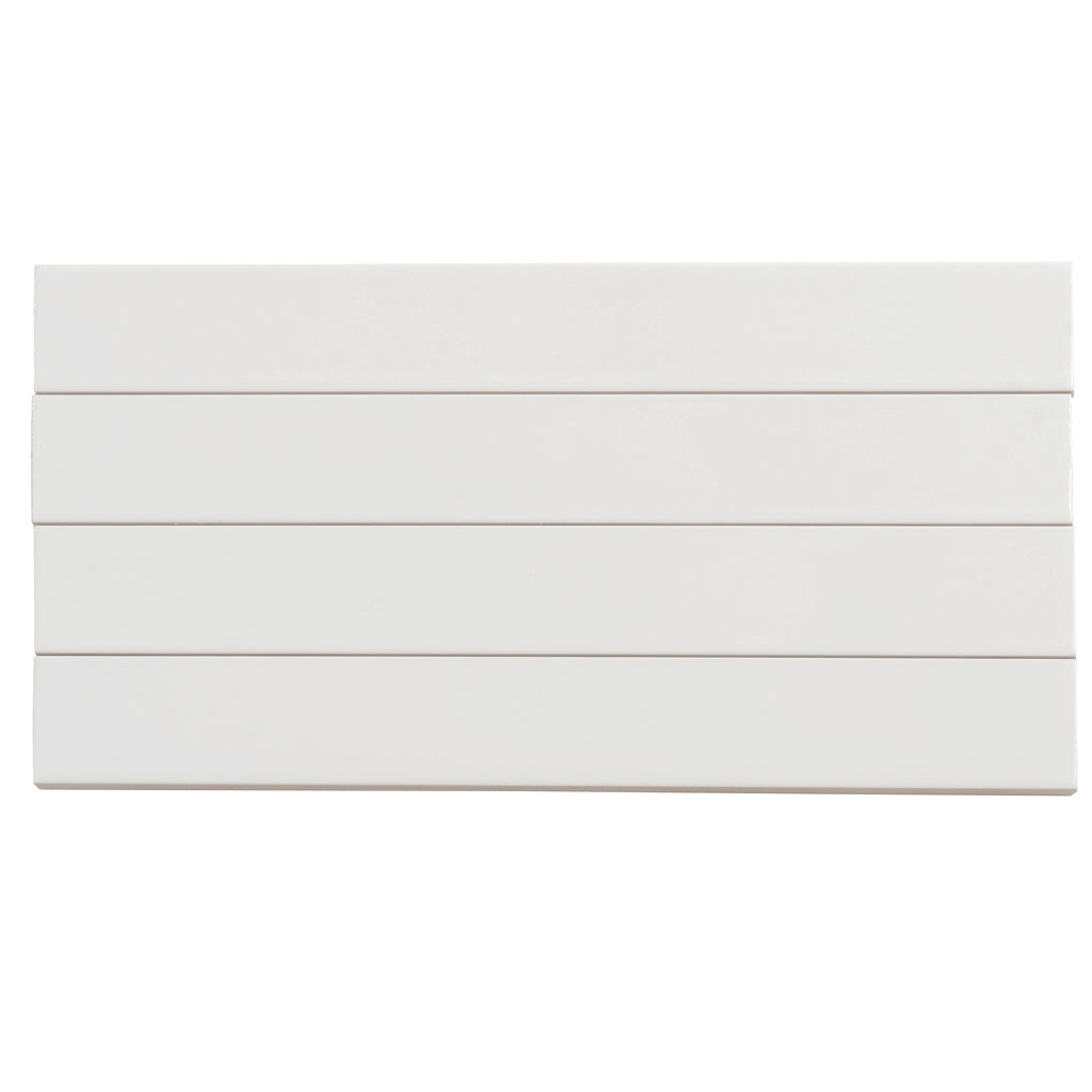 Snow White 2x16 Glossy Ceramic Subway Tile (50 pack, 10.76 sq ft/case)