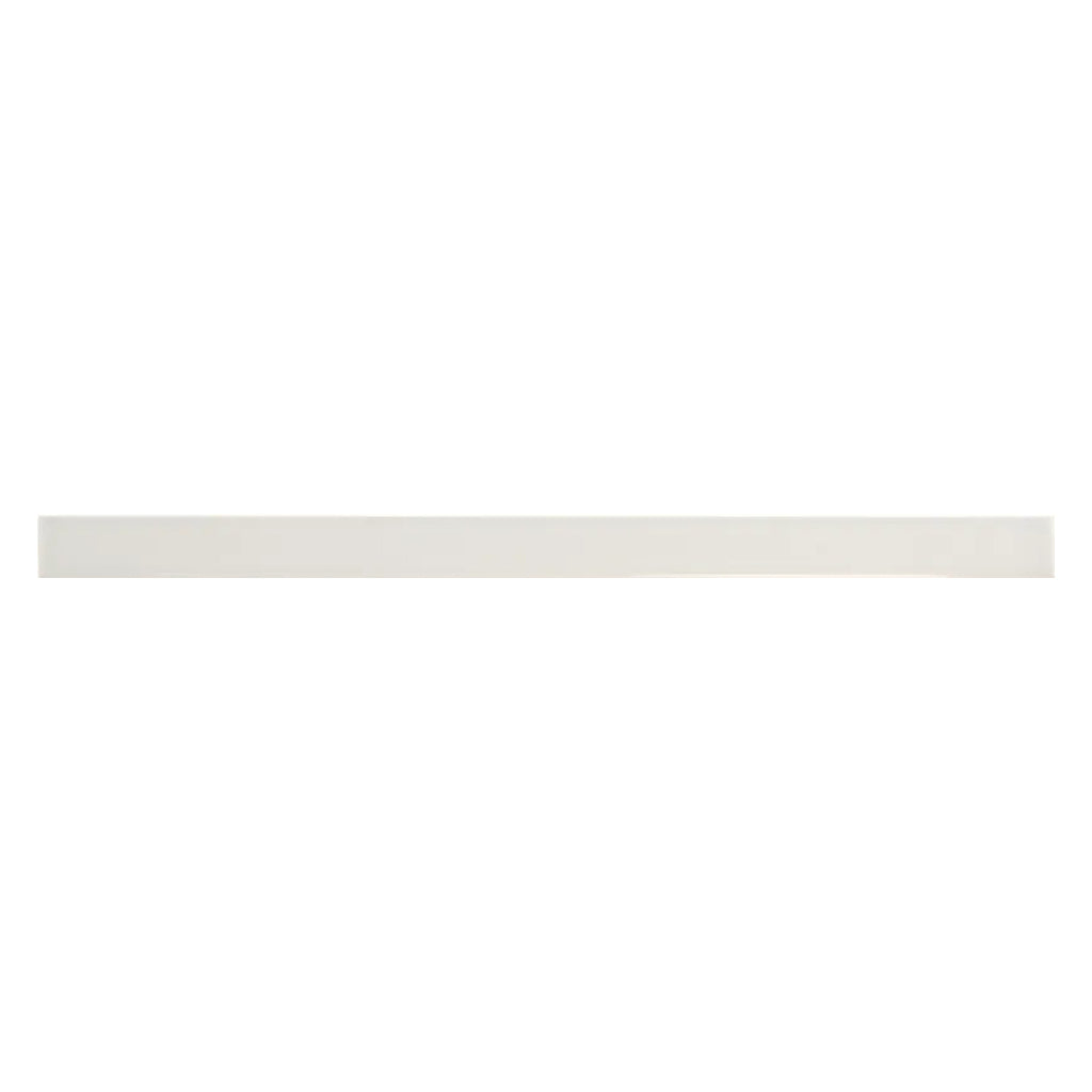 Snow White 0.5x8 Glossy Ceramic Pencil Tile Trim (10 pack, 0.27 sq ft/case)
