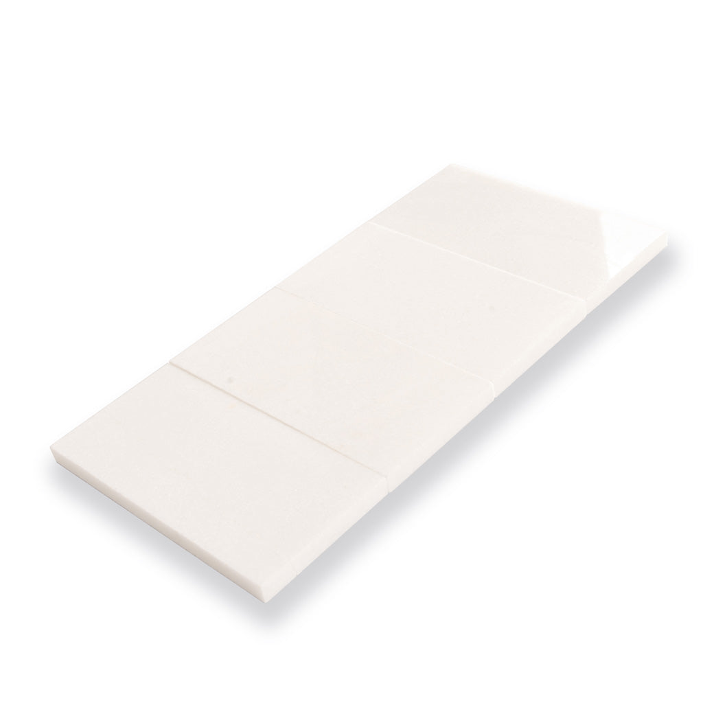 White 3x6 Marble Polished Subway Tile (40 pack, 5 sq ft/case) - Sample