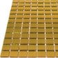Amber Gold 12x12 Glossy Uniform Square Glass Mosaic Tile (20 pack, 20 sq ft/case) - Sample