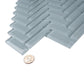 Gray Herringbone Polished Glass Tile