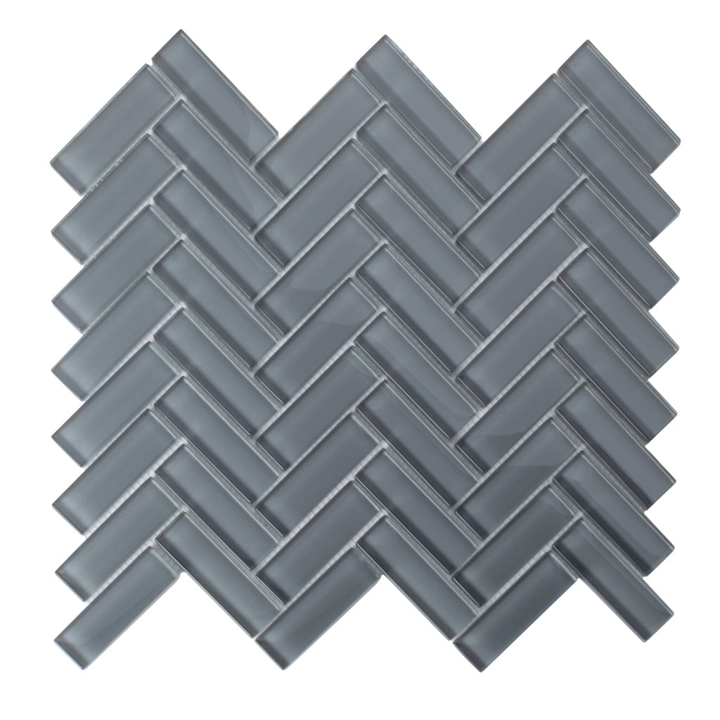 Coin Gray Glass Tile