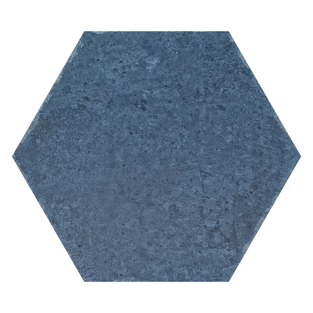 Slate Blue 9x11 Matte Hexagon Porcelain Tile (16 pack, 8.07 sq ft/case)