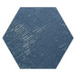 Indigo Blue 9x11 Textured Hexagon Porcelain Tile (16 pack, 8.07 sq ft/case) - Sample
