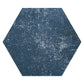 Indigo Blue 9x11 Textured Hexagon Porcelain Tile (16 pack, 8.07 sq ft/case) - Sample