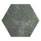 Olive Green 9x11 Textured Hexagon Porcelain Tile (16 pack, 8.07 sq ft/case) - Sample
