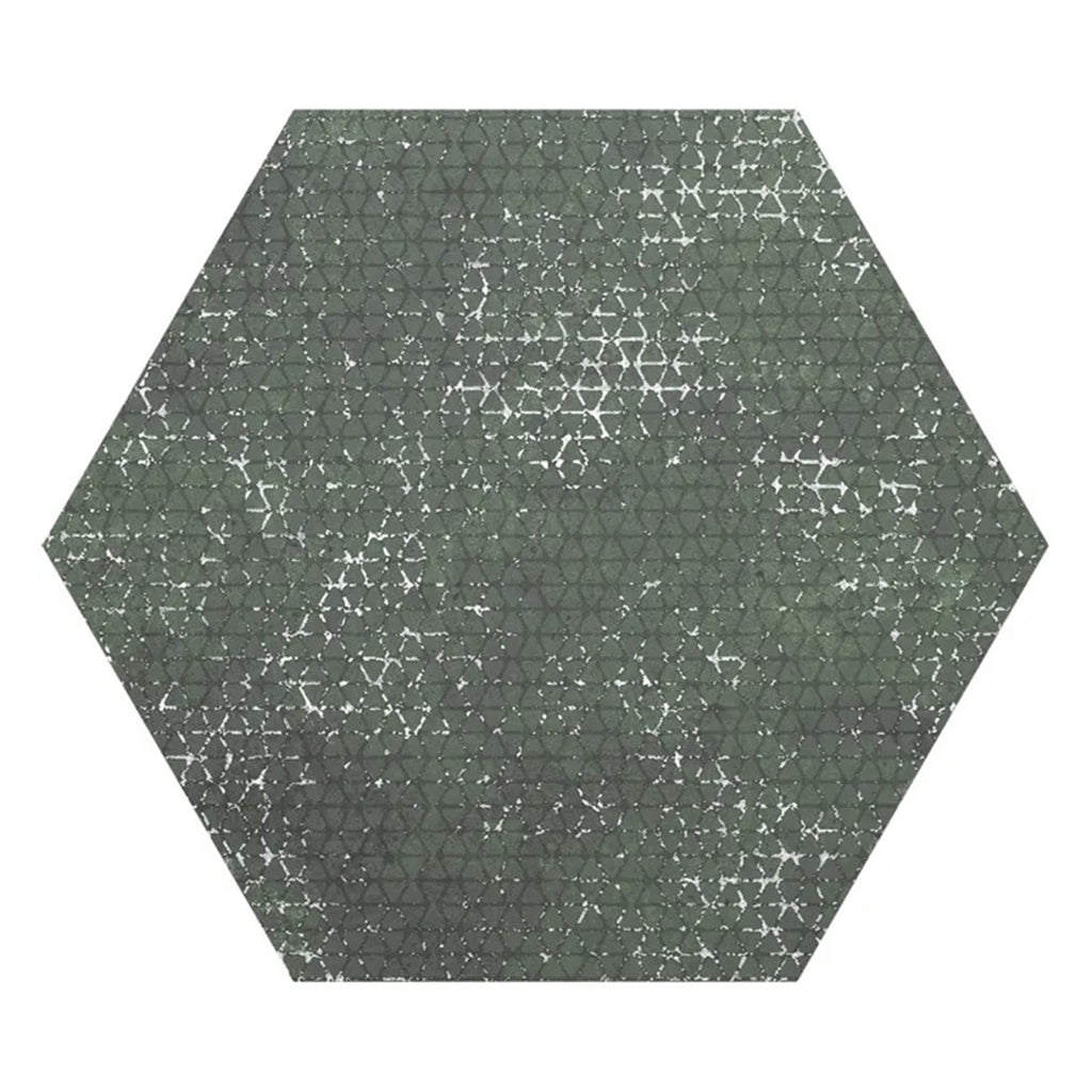 Olive Green 9x11 Textured Hexagon Porcelain Tile (16 pack, 8.07 sq ft/case)