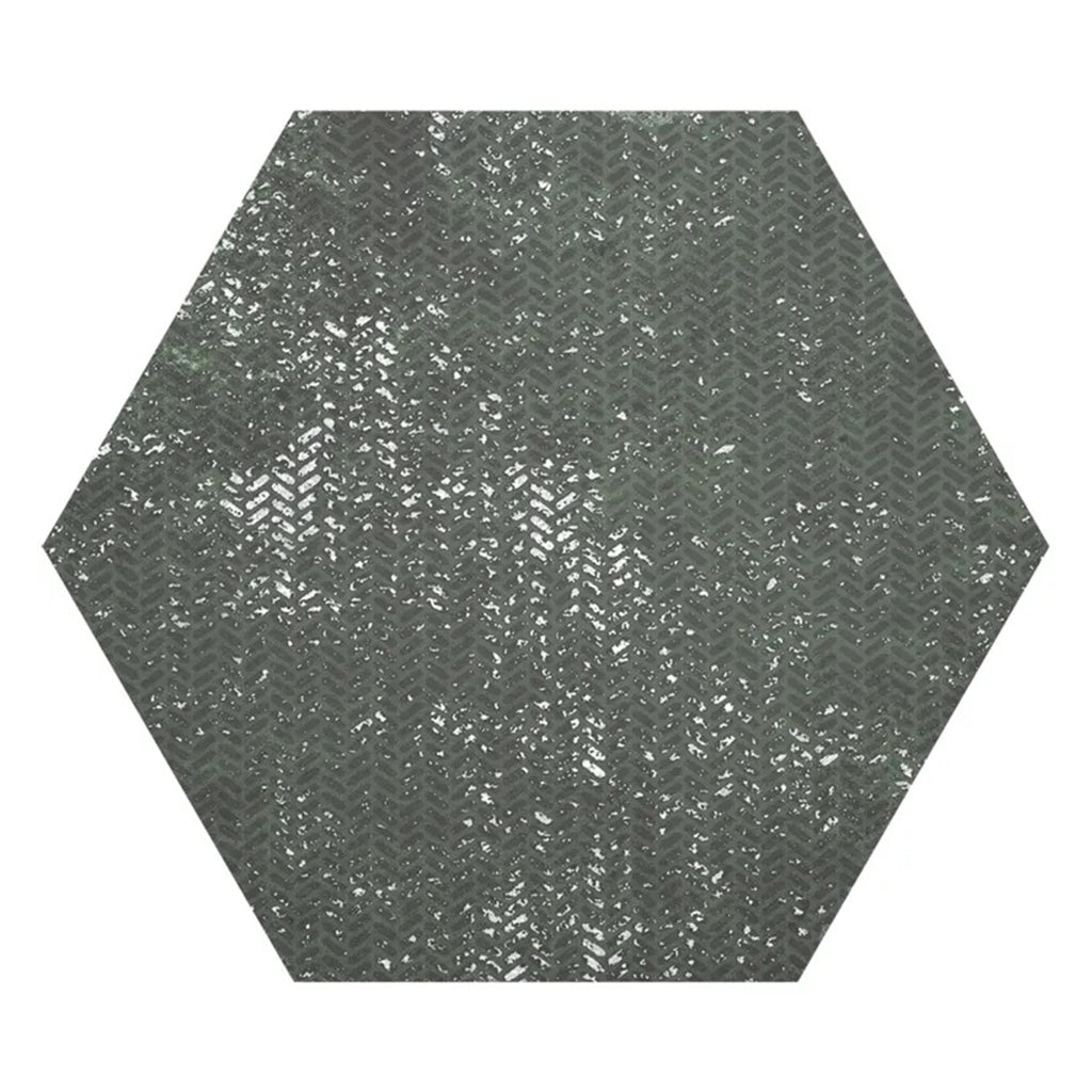 Olive Green 9x11 Textured Hexagon Porcelain Tile (16 pack, 8.07 sq ft/case)
