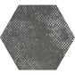 Graphite Gray 9x11 Textured Hexagon Porcelain Tile (16 pack, 8.07 sq ft/case)