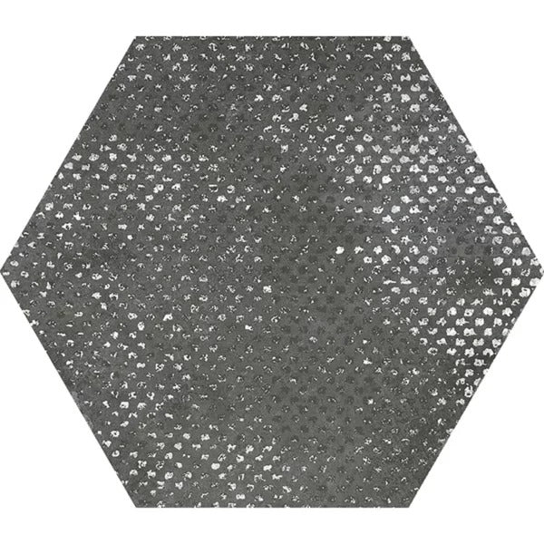 Graphite Gray 9x11 Textured Hexagon Porcelain Tile (16 pack, 8.07 sq ft/case)