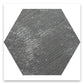 Graphite Gray 9x11 Textured Hexagon Porcelain Tile (16 pack, 8.07 sq ft/case)