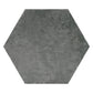 Charcoal Gray 9x11 Matte Hexagon Porcelain Tile (16 pack, 8.07 sq ft/case)
