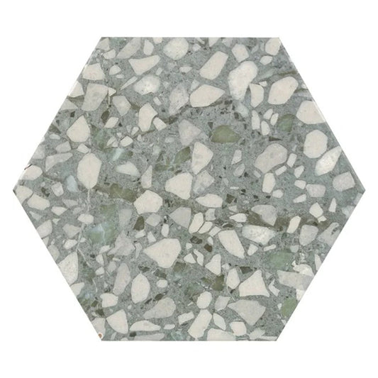 Sage Green 9x11 Matte Hexagon Porcelain Tile (16 pack, 8.07 sq ft/case) - Sample
