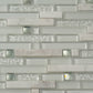 White 12x12 Glossy Matte Brick Glass Mosaic Tile (5 pack, 4.83 sq ft/case) - Sample