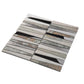 White and Brown Glass Mosaic Tile