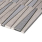 12x12 Gray Textured Mosaic Tile