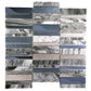 12x12 Gray and Gold Mosaic Tile