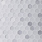 White 12x12 Hexagon Glossy Matte Glass Mosaic Tile (5 pack, 4.83 sq ft/case) - Sample