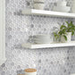 White 12x12 Hexagon Glossy Matte Glass Mosaic Tile (5 pack, 4.83 sq ft/case) - Sample