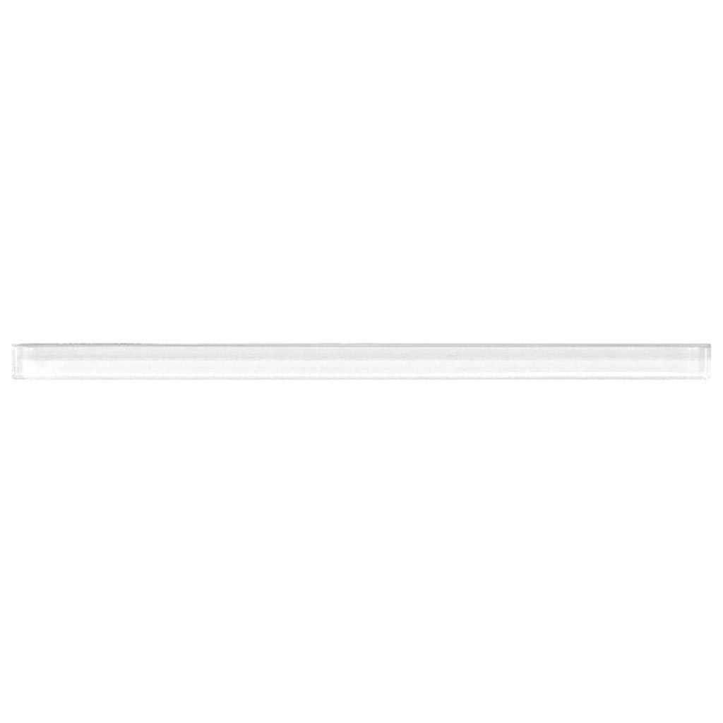 White Glass Pencil Liner Tile Trim