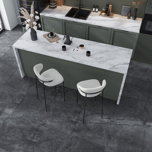 Splendor Matte Black Porcelain Rectangular Tile