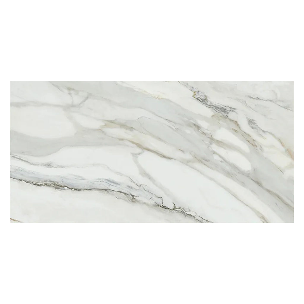 White with Gray Vein 24x48 Matte Porcelain Large Format Tile (2 pack, 15.42 sq ft/case) - Sample