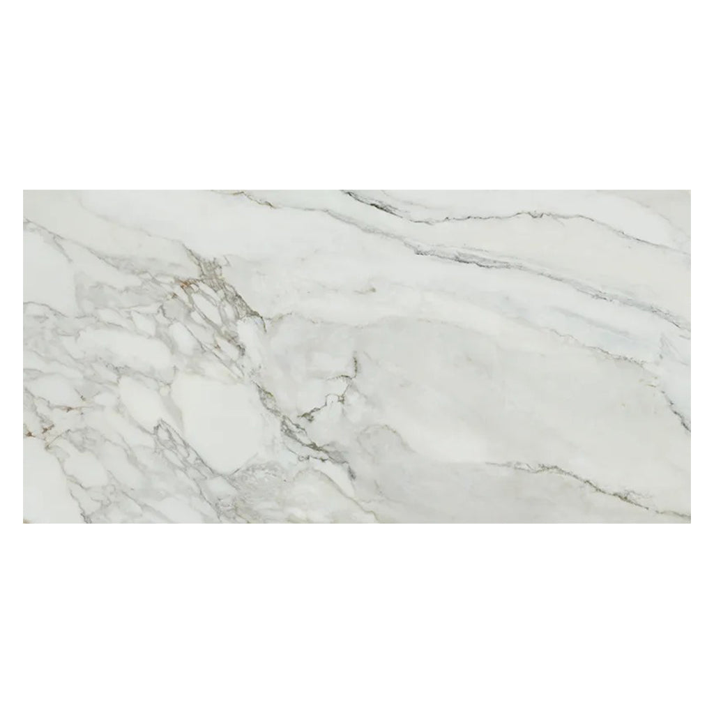 White with Gray Vein 24x48 Matte Porcelain Large Format Tile (2 pack, 15.42 sq ft/case) - Sample