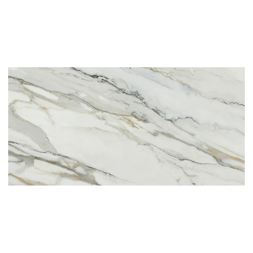 White with Gray Vein 24x48 Matte Porcelain Large Format Tile (2 pack, 15.42 sq ft/case) - Sample