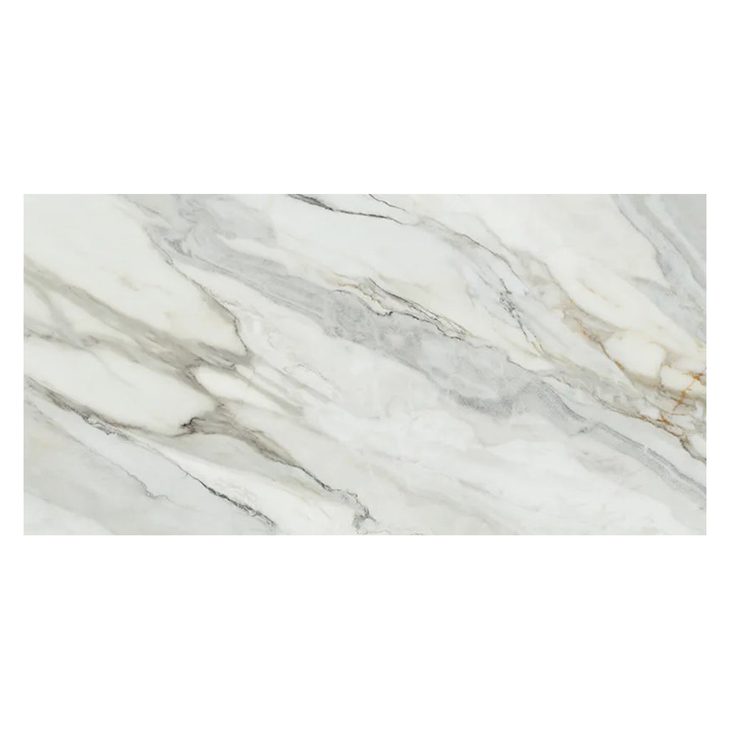White with Gray Vein 24x48 Matte Porcelain Large Format Tile (2 pack, 15.42 sq ft/case) - Sample