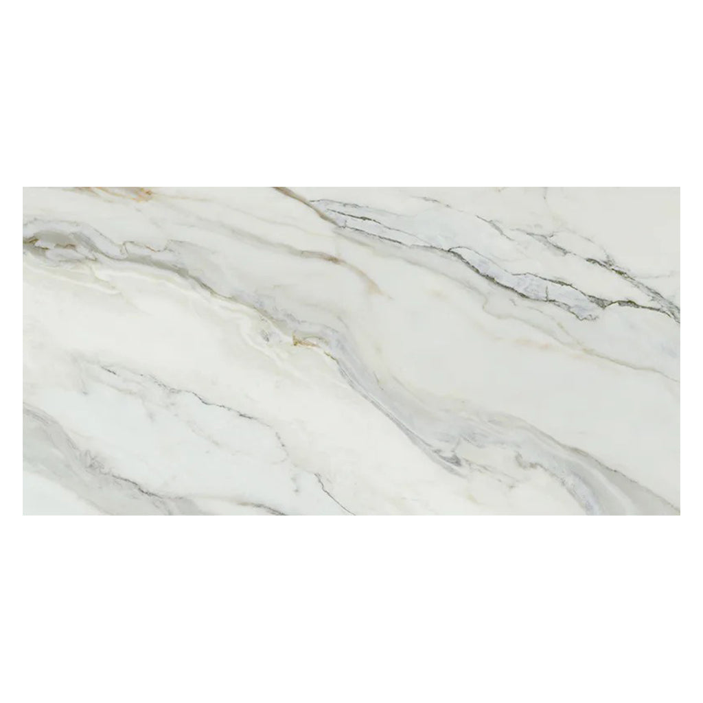 White with Gray Vein 24x48 Matte Porcelain Large Format Tile (2 pack, 15.42 sq ft/case) - Sample