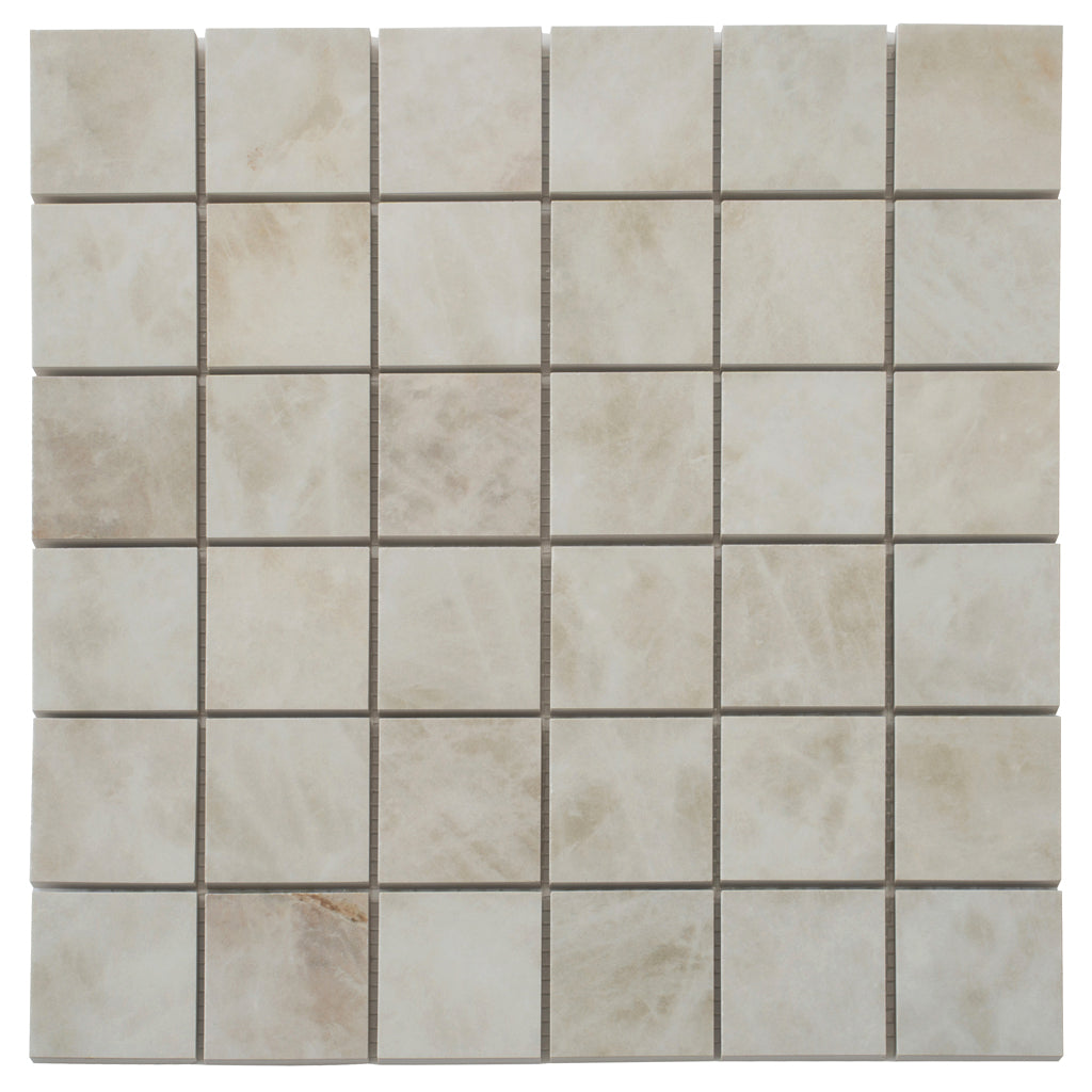 Soft Alabaster White 12x12 Lappato Square Porcelain Mosaic Tile (5 pack, 4.84 sq ft/case) - Sample