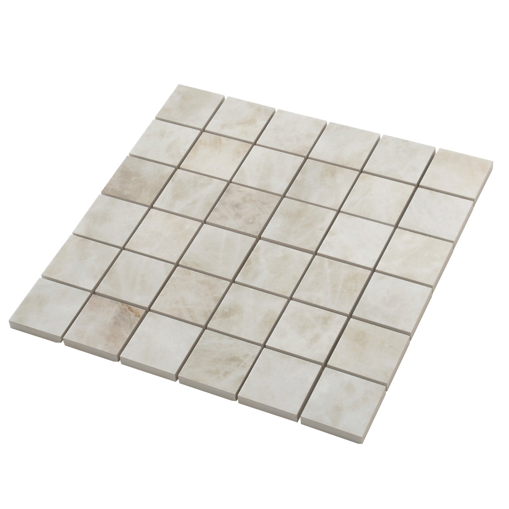 Soft Alabaster White 12x12 Lappato Square Porcelain Mosaic Tile (5 pack, 4.84 sq ft/case) - Sample