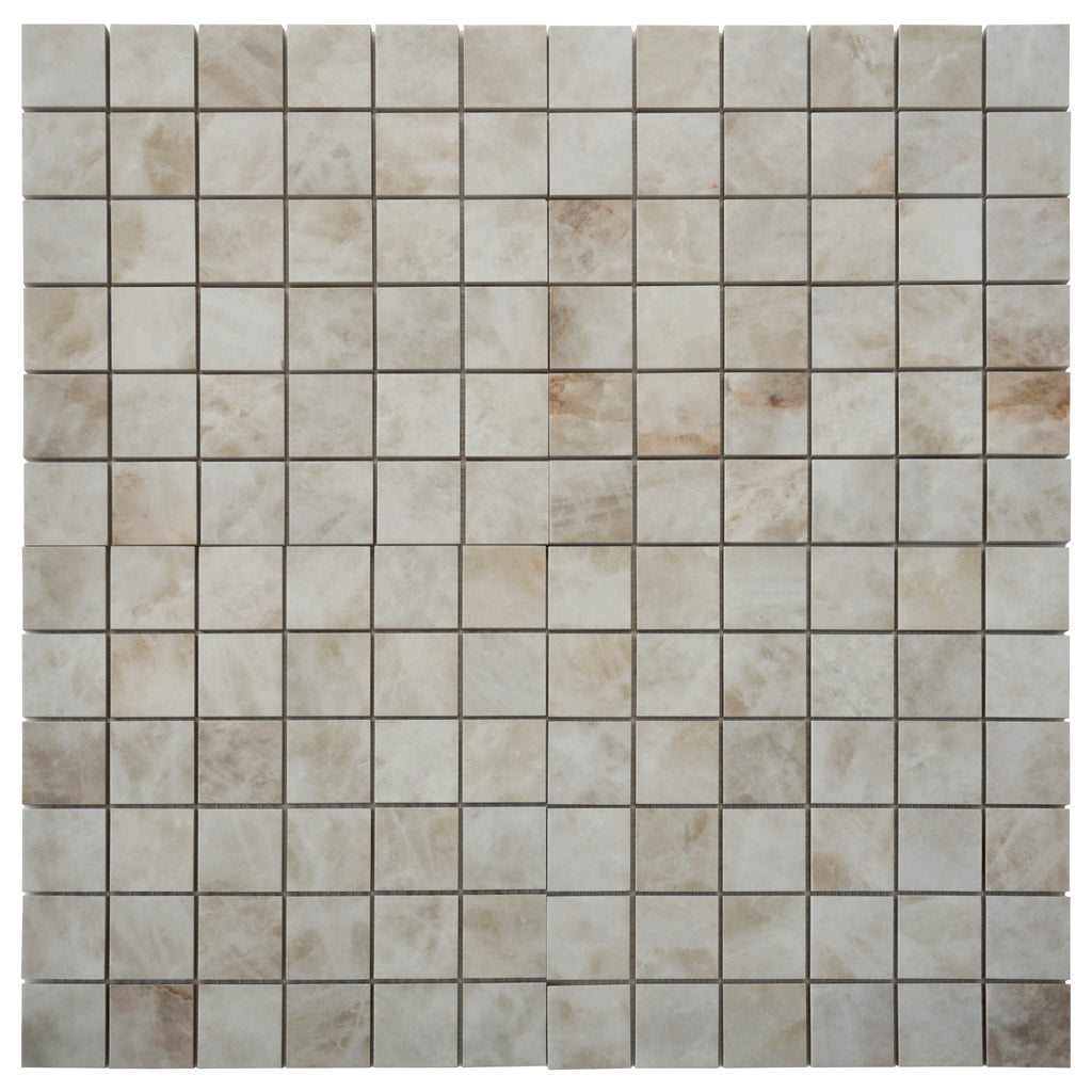Soft Alabaster White 12x12 Lappato Square Porcelain Mosaic Tile (5 pack, 4.84 sq ft/case) - Sample
