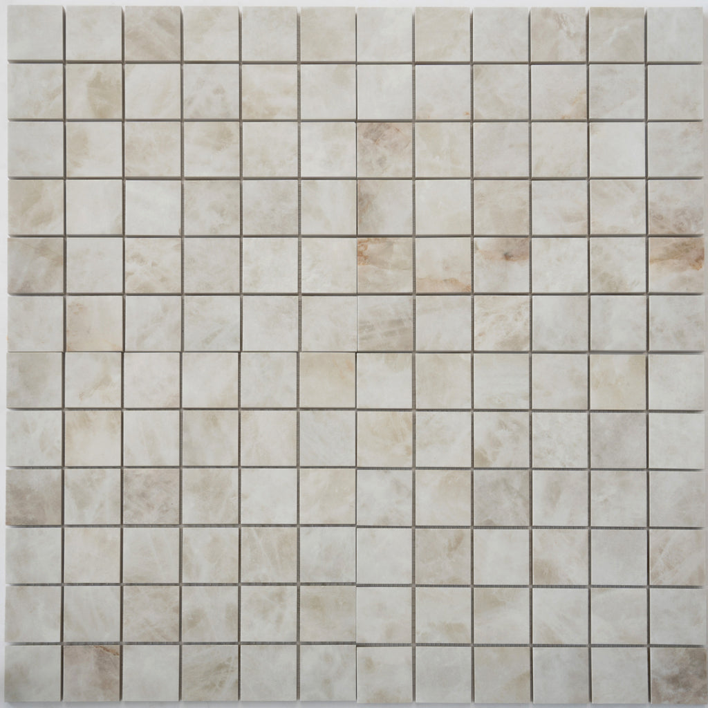 Soft Alabaster White 12x12 Lappato Square Porcelain Mosaic Tile (5 pack, 4.84 sq ft/case) - Sample