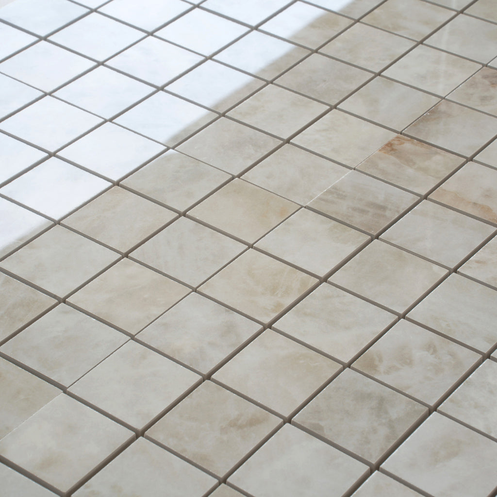 Soft Alabaster White 12x12 Lappato Square Porcelain Mosaic Tile (5 pack, 4.84 sq ft/case) - Sample