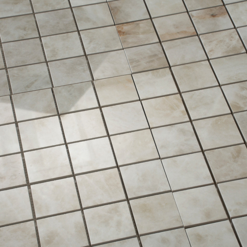 Soft Alabaster White 12x12 Lappato Square Porcelain Mosaic Tile (5 pack, 4.84 sq ft/case) - Sample